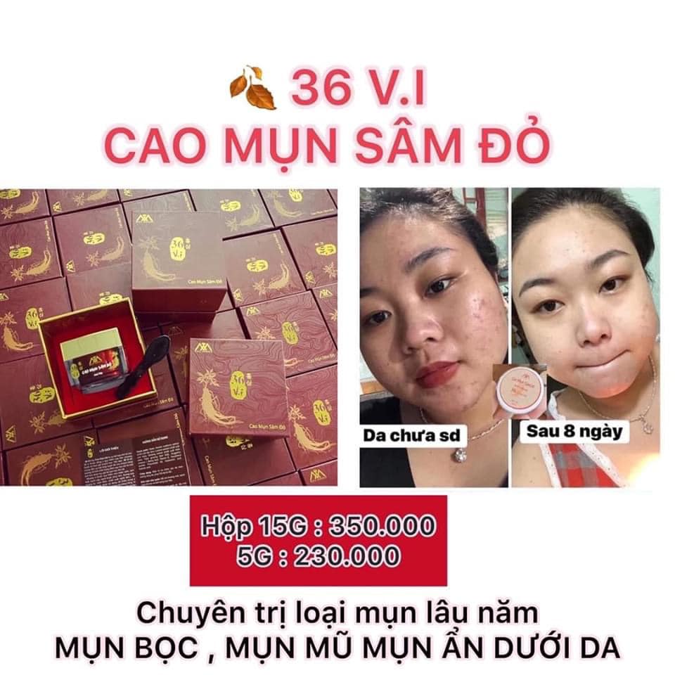 Cao Mụn Sâm Đỏ 36 Vị MeeA Organic Loại Lớn 15g Cao Mụn Sâm Đỏ 36 Vị MeeA Organic Loại Lớn 15g
