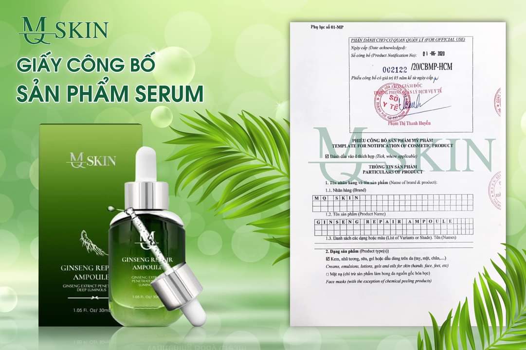 Serum căng bóng da nhân sâm chính hãng MQ Skin - 8936117150159
