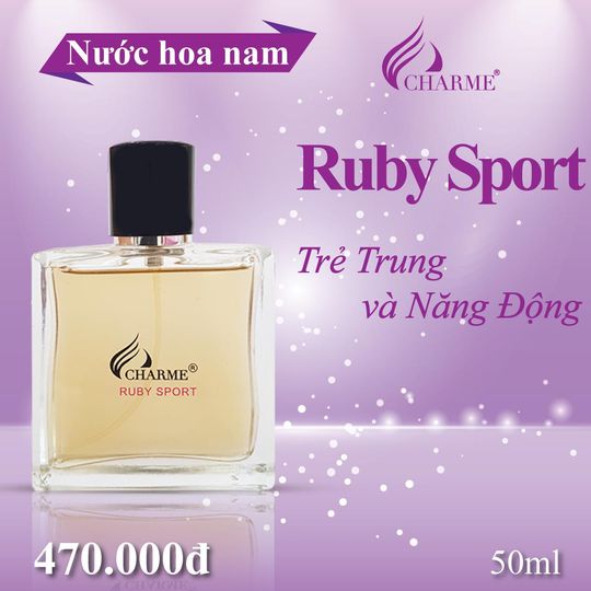 Nước Hoa Nam Charme Ruby Sport 50ml - 8938509617530