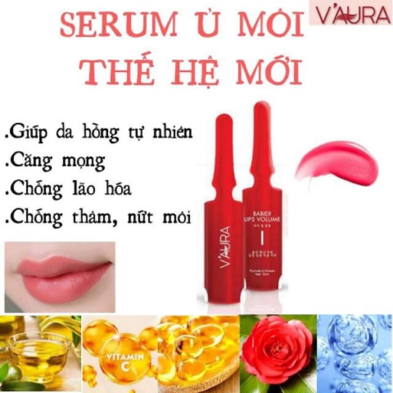Tinh chất cấy màu môi Vaura Babier Lips Volume - 8938531803017