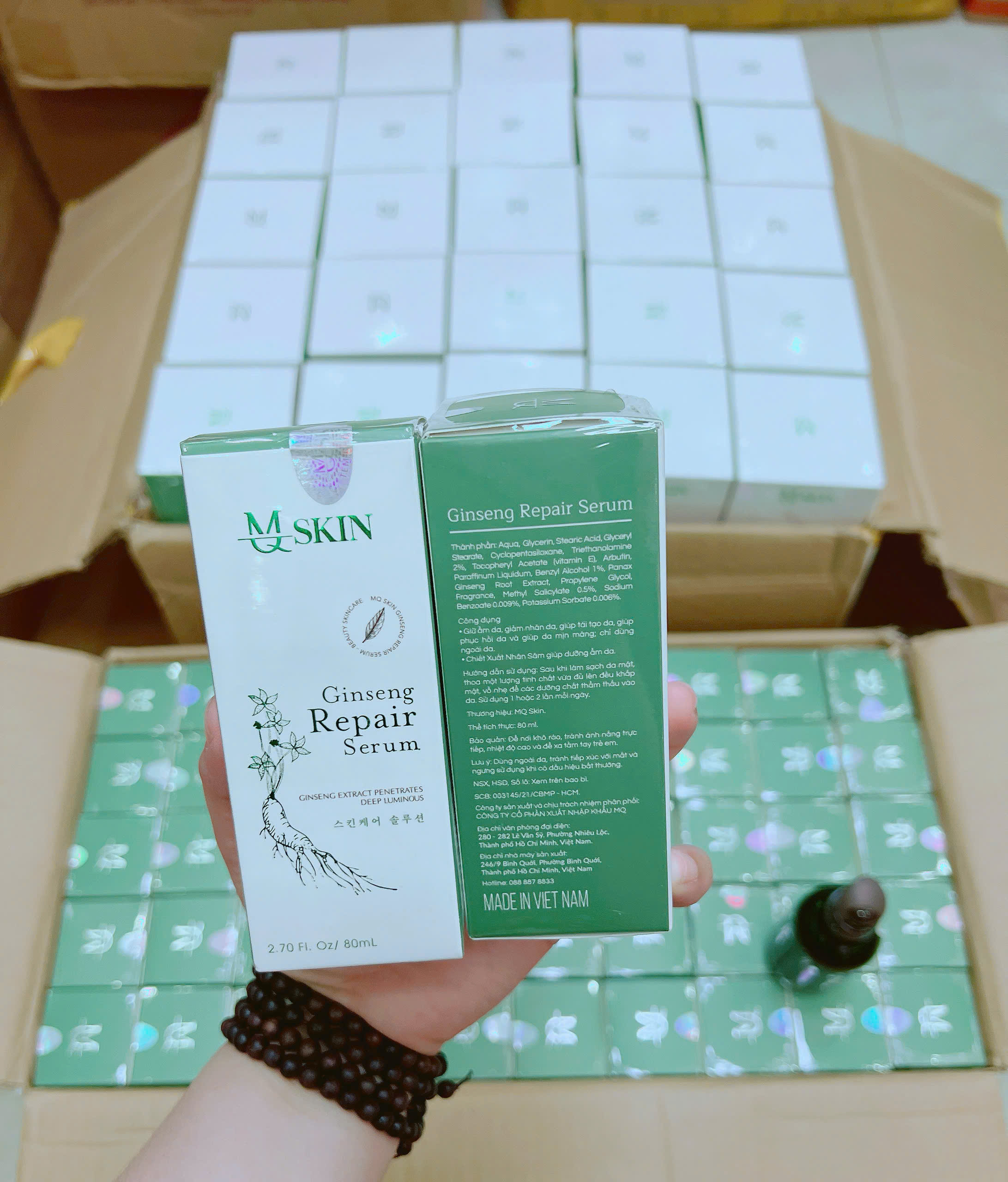Serum Thay Da Nhân Sâm MQ Skin Serum Thay Da Nhân Sâm MQ Skin