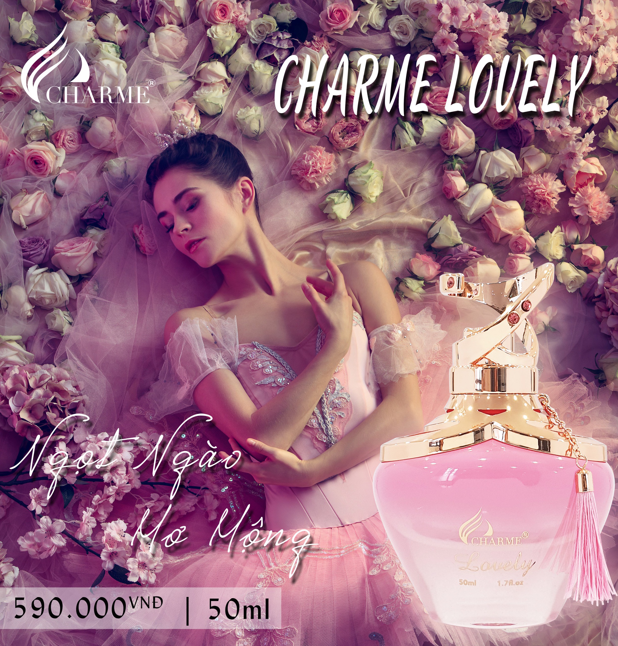 Nước Hoa nữ Charme Lovely 50ml chính hãng - 8936194690999