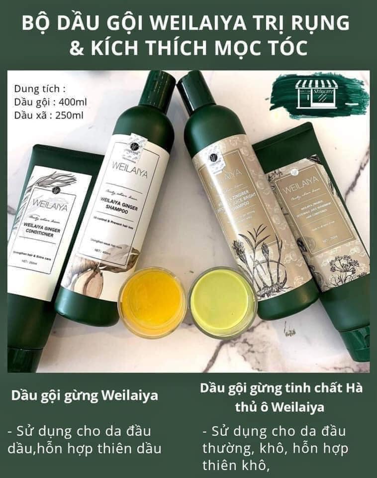15100-175052932-310982983707048-2849652573658627527-n-6.jpg Combo bộ dầu gội xả Weilaiya mọc tóc chiết xuất gừng xả - 6971025880370