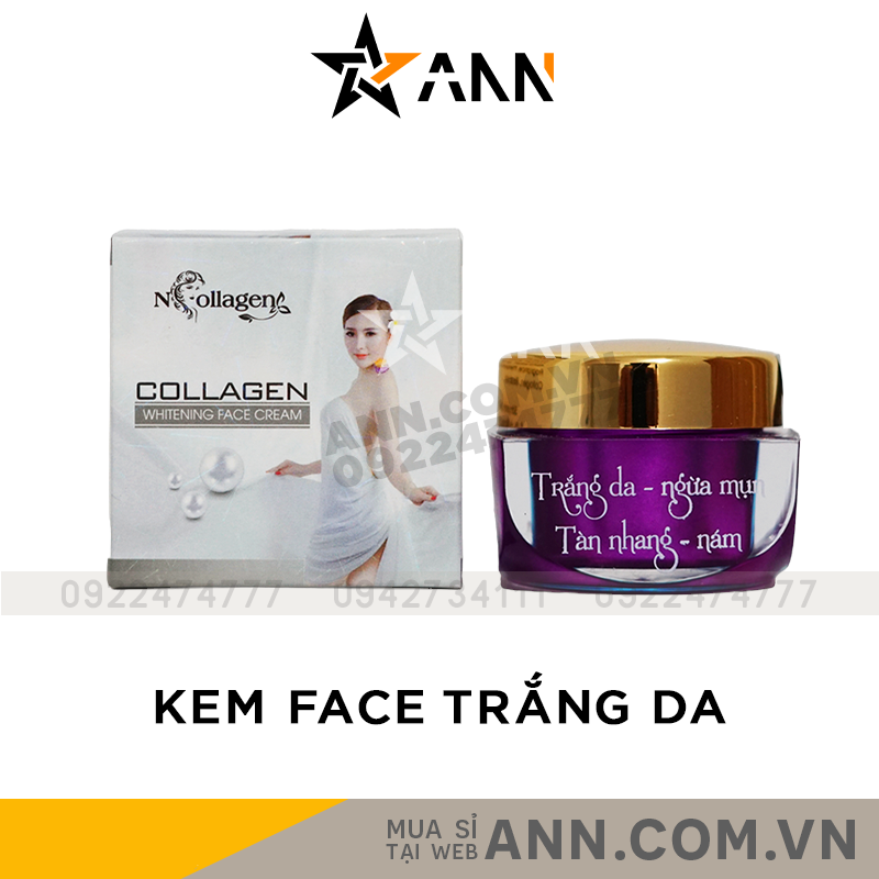 Kem Face Tím N Collagen Làm Sáng Da Giảm Thâm Nám