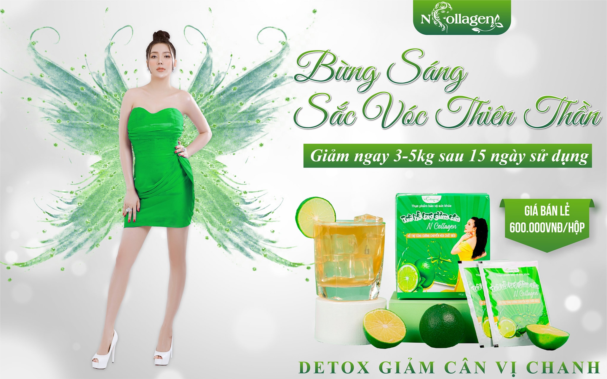 Detox Chanh hỗ trợ giảm cân N Collagen chính hãng - 8938526572805