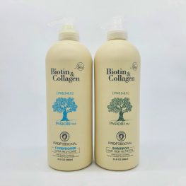Dầu gội xả Biotin Collagen trắng 1000ml (combo 2 chai)