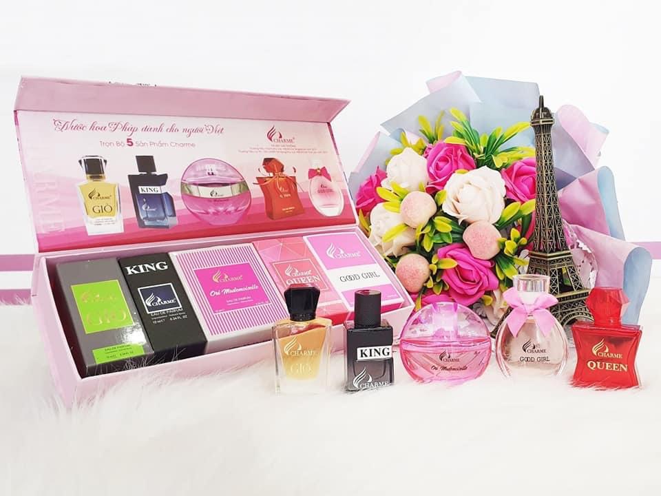 Set 5 Chai Nước Hoa Charme Mini 10ml Set 5 Chai Nước Hoa Charme Mini 10ml