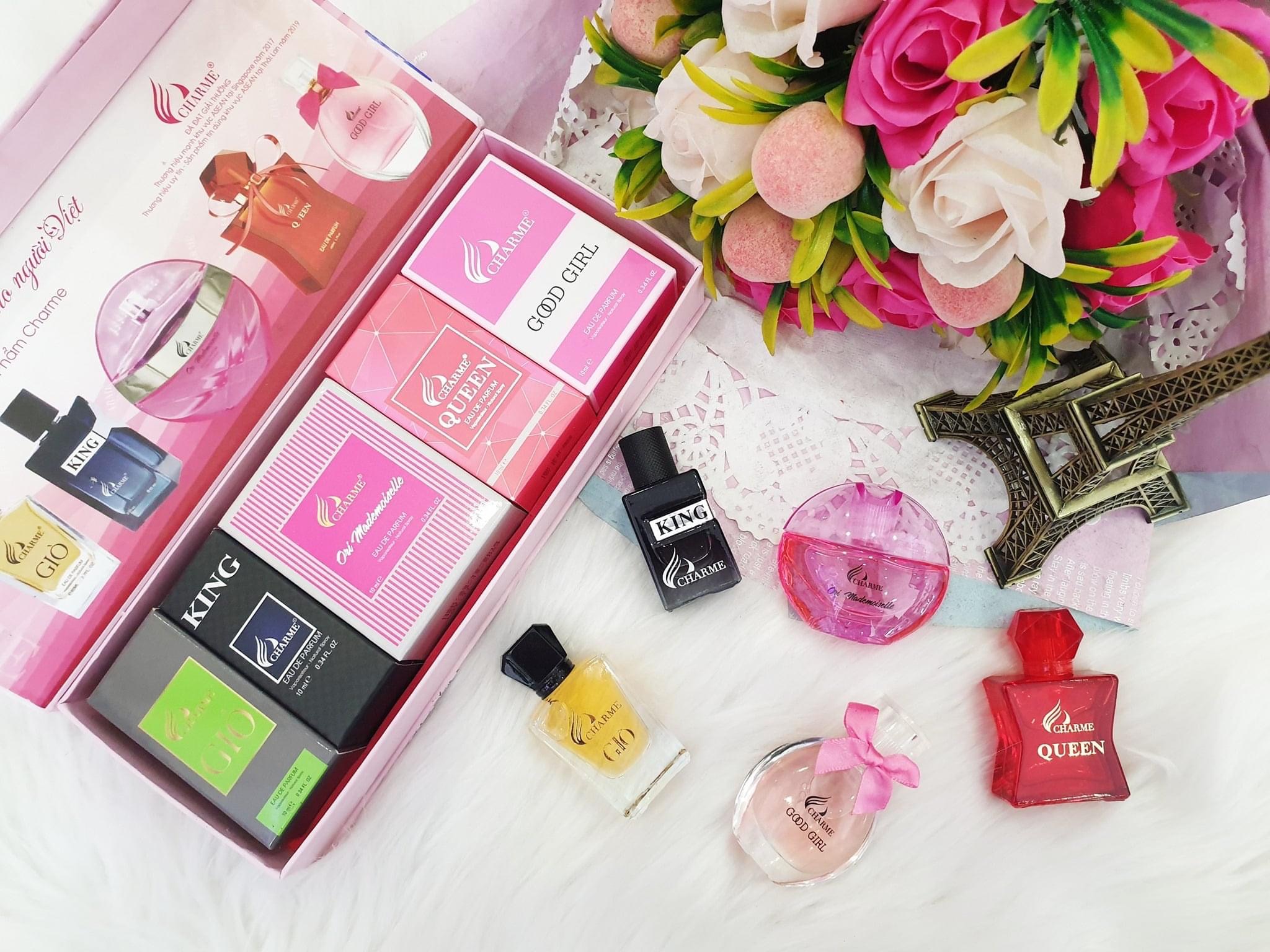 Set 5 Chai Nước Hoa Charme Mini 10ml Set 5 Chai Nước Hoa Charme Mini 10ml