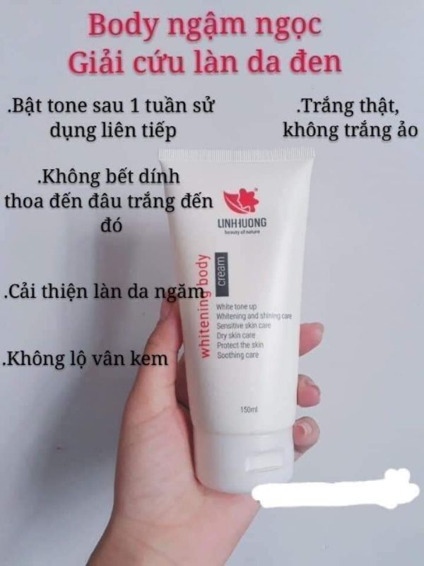 Kem dưỡng ẩm body Whitening Body Cream Linh Hương - 8936098610475