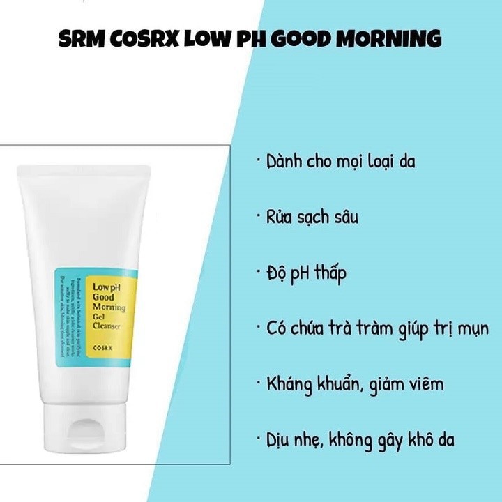 Sữa rửa mặt dạng gel Cosrx Low PH Good Morning Gel Cleanser 150ml - 8809416470511