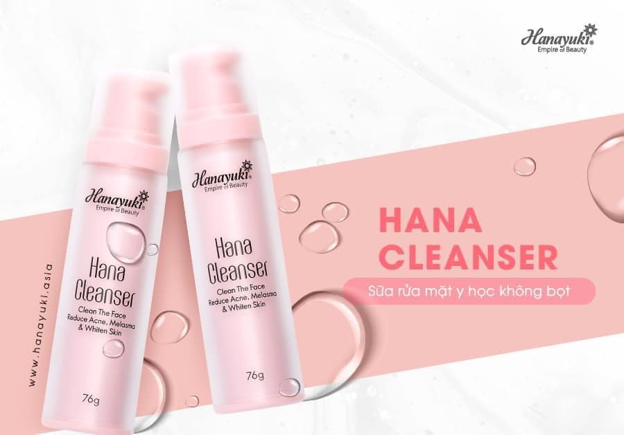 Sữa rửa mặt không bọt Hana Cleanser mini - Mỹ Phẩm Hanayuki