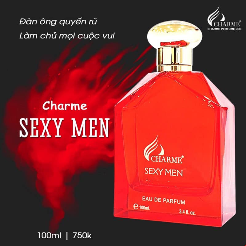 Nước hoa Nam Charme Sexy Men 100ml chính hãng - 8936194690845