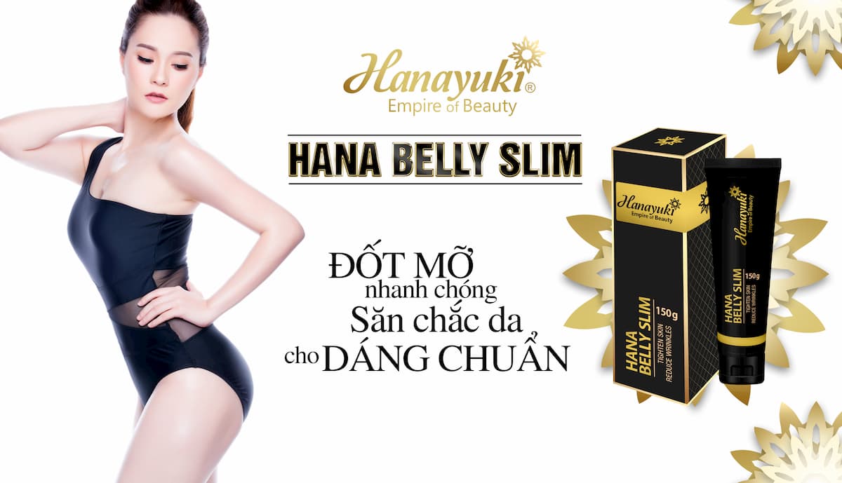 Kem tan mỡ bụng Hana Belly Slim - Mỹ Phẩm Hanayuki