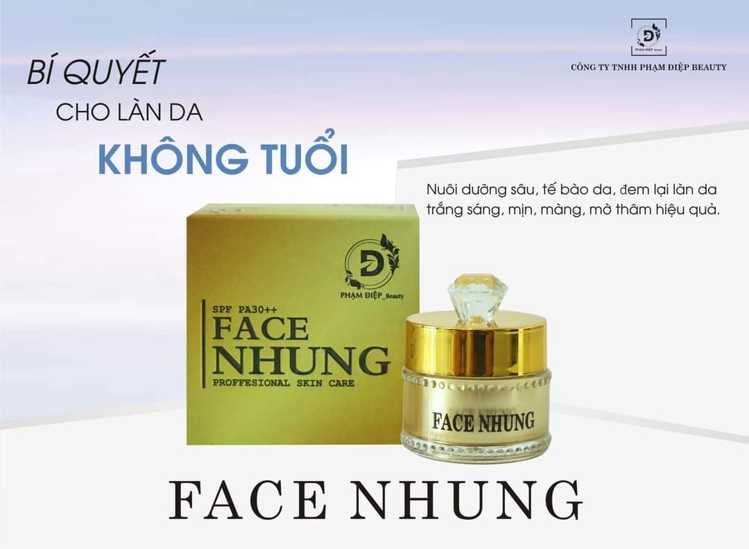 Kem face Nhung giúp trắng da căng bóng giảm mụn Phạm Điệp Beauty - FACENHUNG01