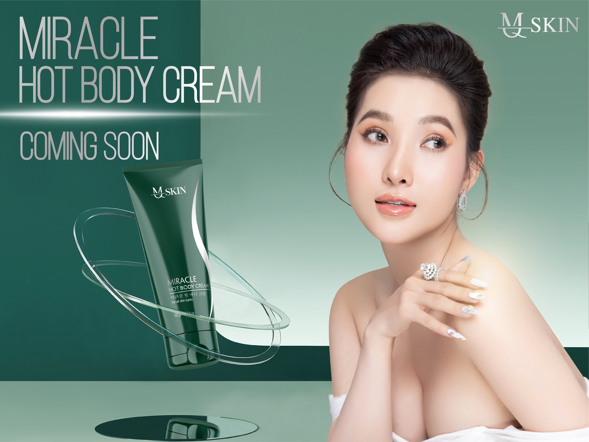 Kem truyền giảm mỡ Miracle hot body Cream MQ Skin chính hãng - 8936117150395