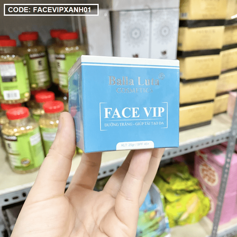 Kem face vip nhỏ hộp xanh Balla Luta 25g chính hãng - FACEVIPXANH01