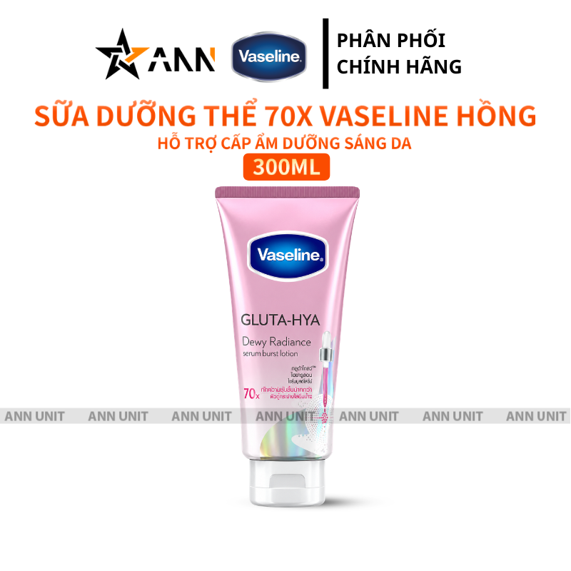 16317_1_20260611180524.png Sữa Dưỡng Thể Vaseline 70X Màu Hồng 300ml (Hàng nhập khẩu có tem phụ) - Phiên Bản Mới - 8851932427722
