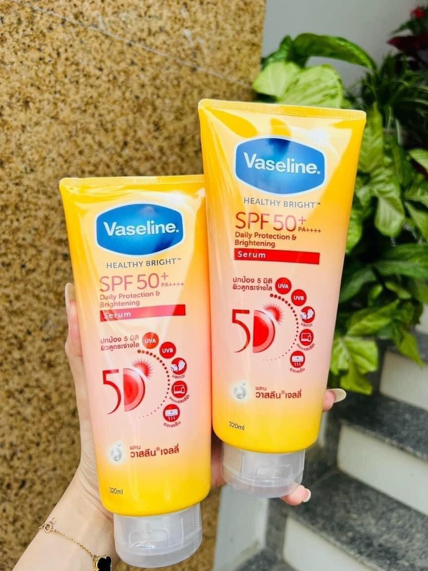 Sữa dưỡng thể Vaseline Healthy Bright SPF 50+ daily protection Brightening serum chính hãng - VASELINE01