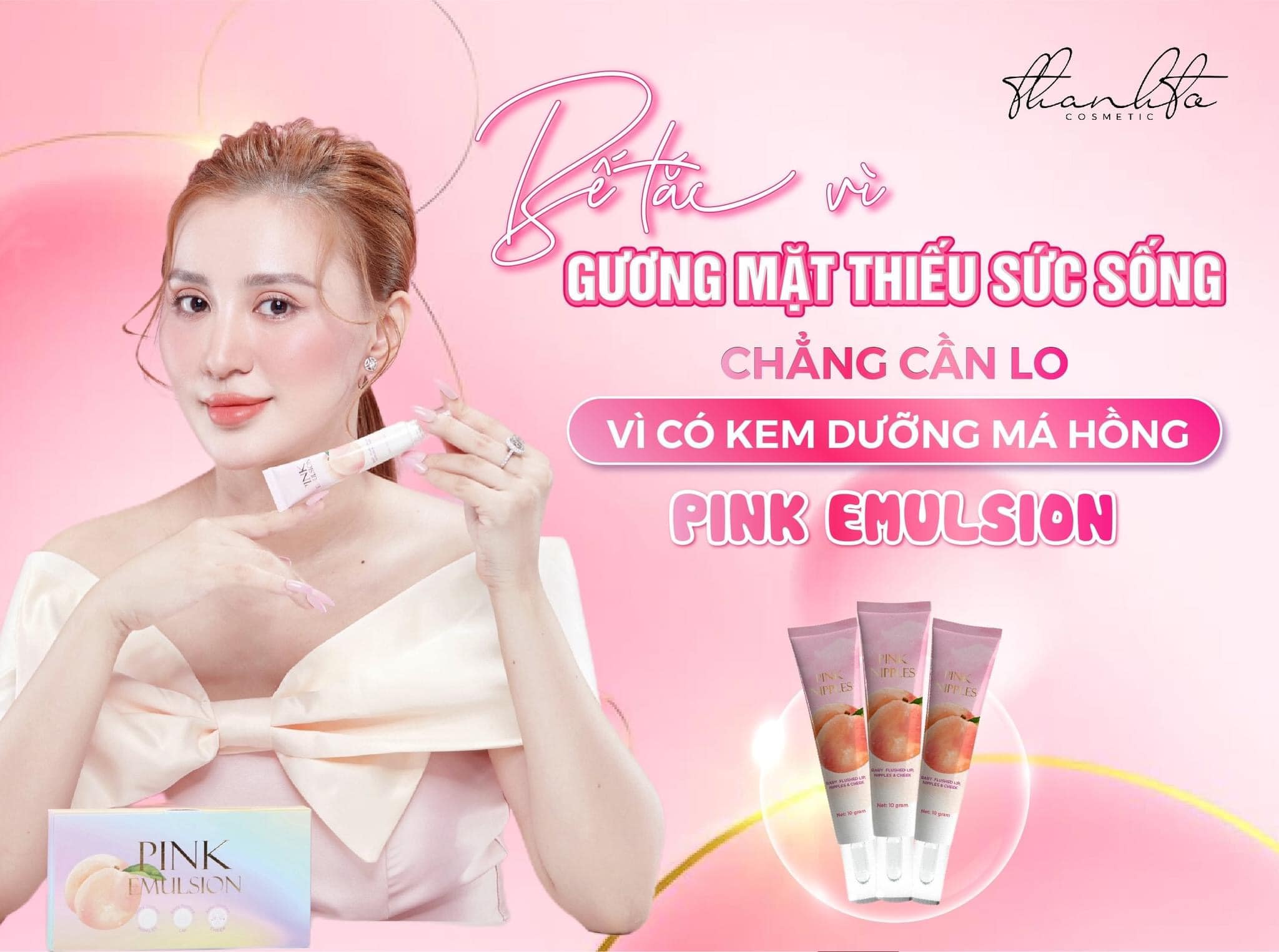 Kem Dưỡng Má Hồng Thanh Tô Cosmetics Pink Emulsion - MAHONG01