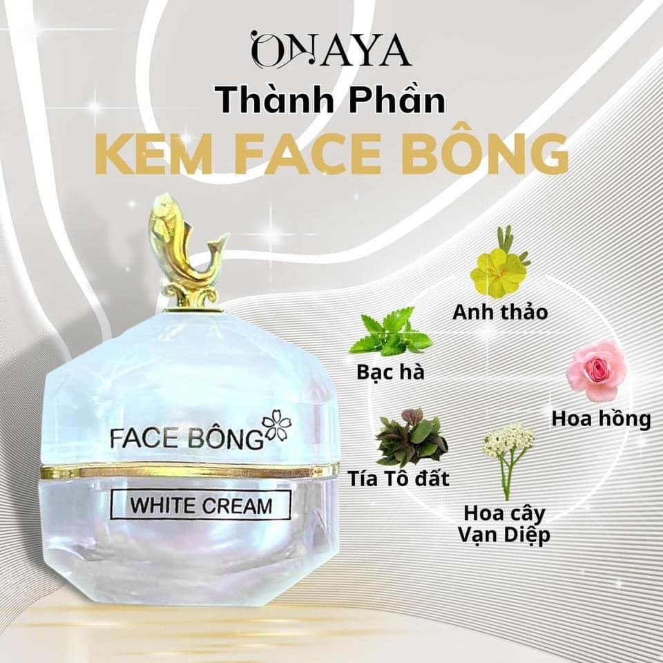 Kem Face Bông Onaya Dưỡng Trắng Da Ngừa Nám - 8938540224001