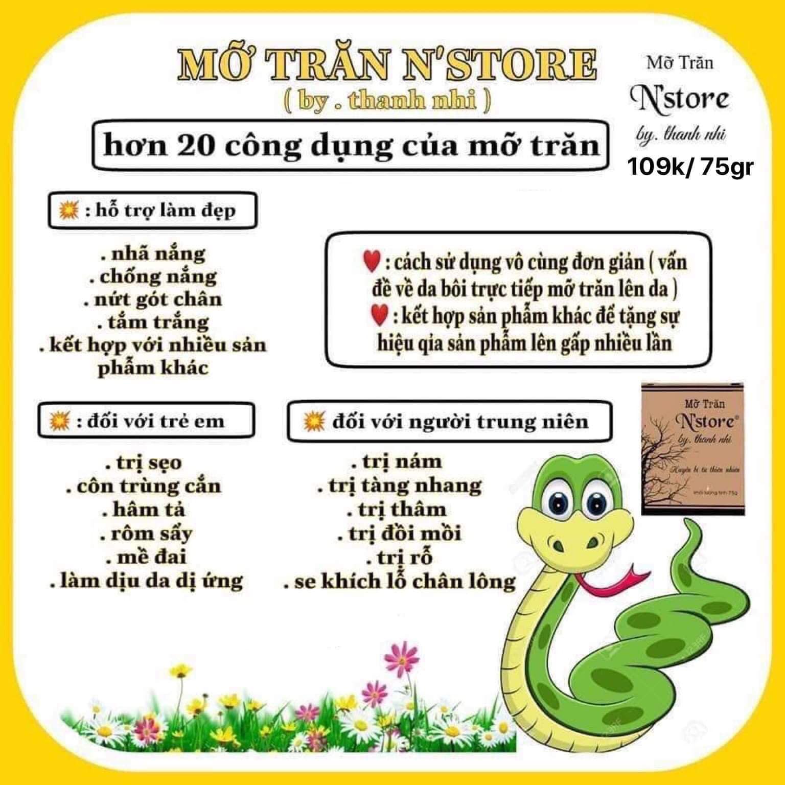 Mỡ Trăn Nguyên Chất 100% N Store By Thanh Nhi - 8938512905013