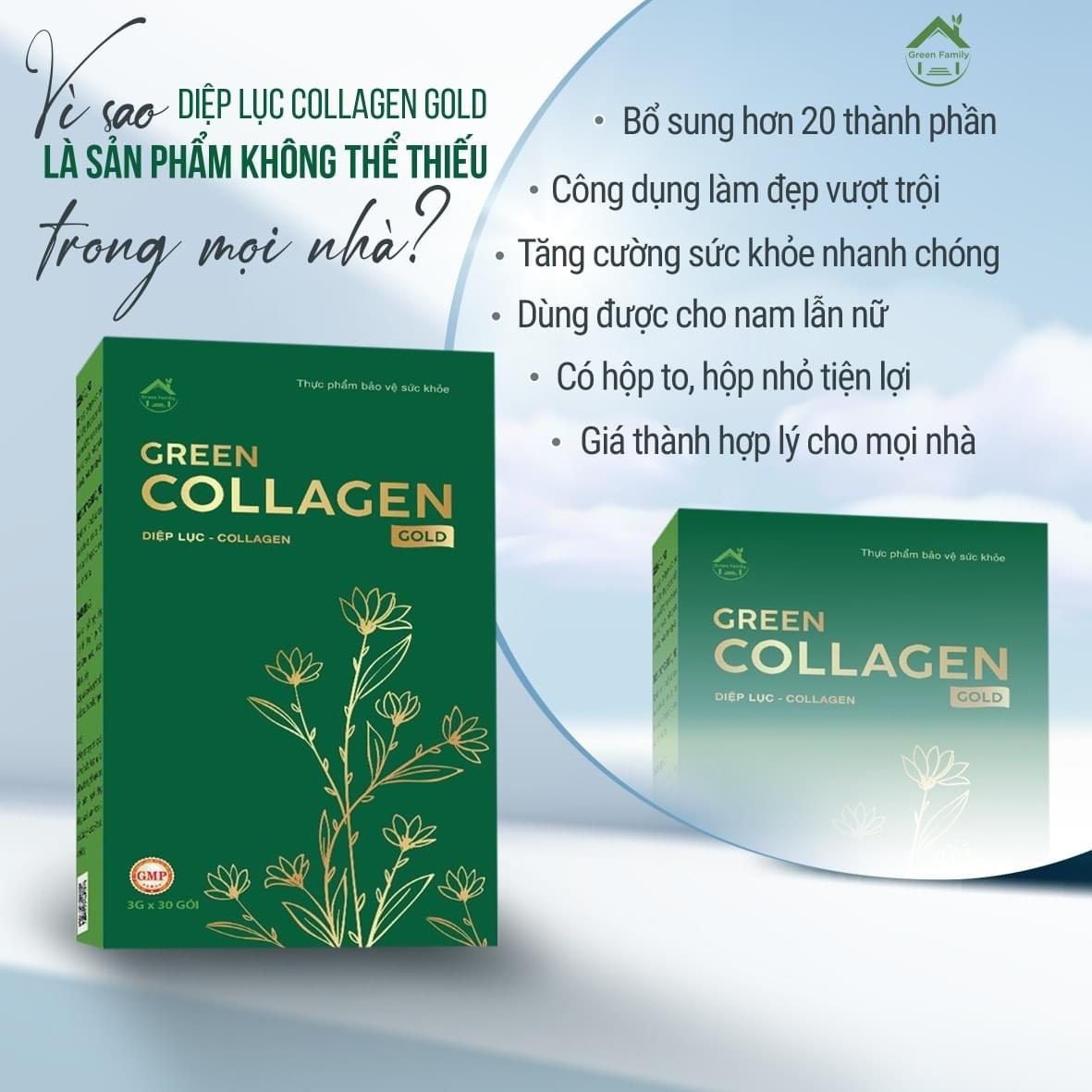 17592-z3713315089367-c5ba1f7a28cc63ac96125984332cf9fc-8.jpg Diệp Lục Collagen Gold Hộp Lớn 30 Gói Green Family - 8936095911353
