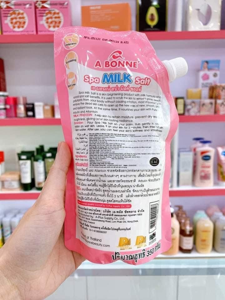 Muối Tắm Sữa Bò Tẩy Tế Bào Chết A Bonne Spa Milk Salt 350g Thái Lan - 8857087000148