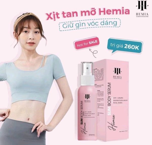 Kem Tan Mỡ Hemia Slim Body Spray - 8936093380021