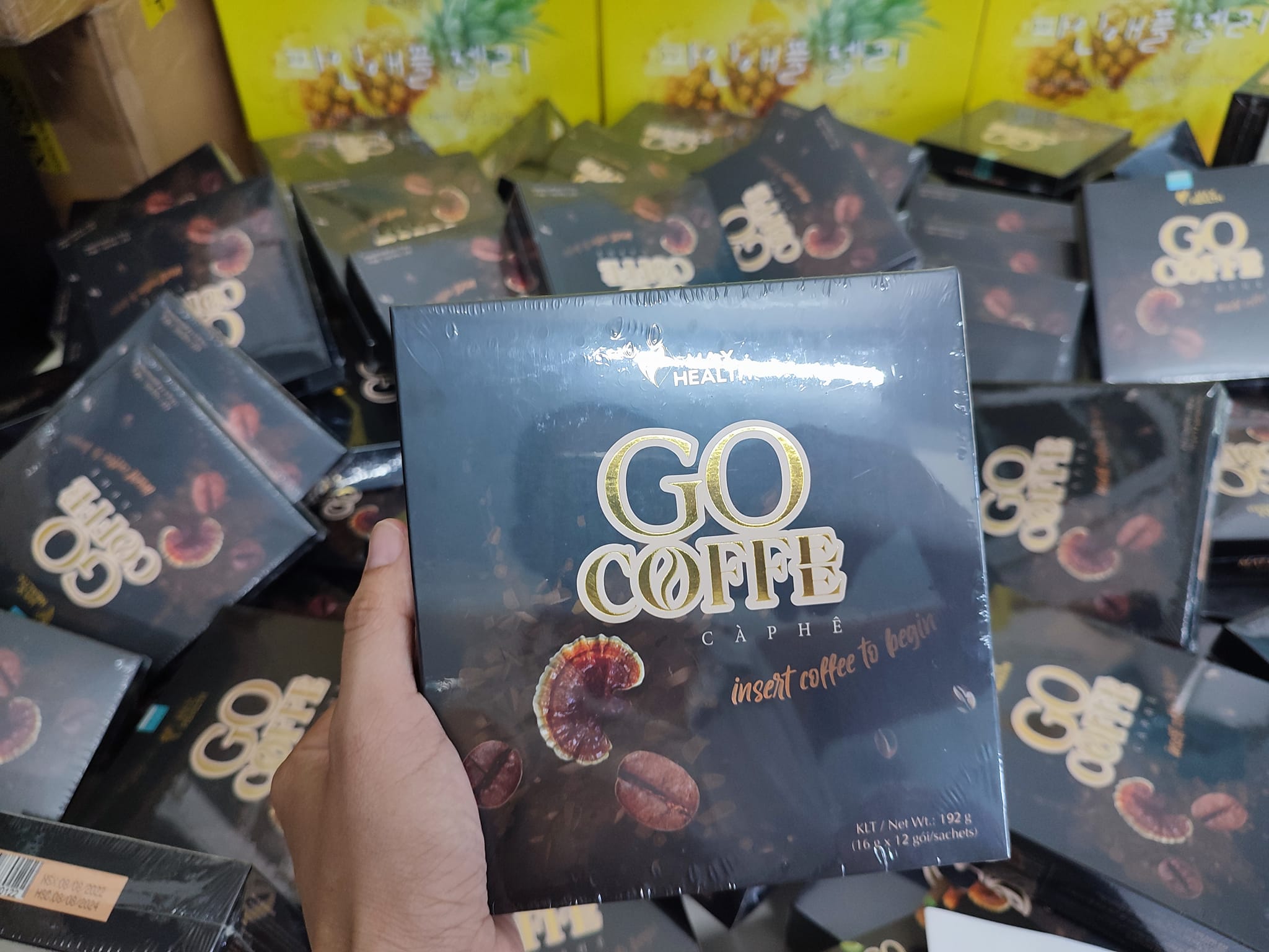 Cafe Giảm Cân Go Coffe Max Health Xóa Mã Hộp Lớn 12 gói chính hãng - 8936188880122