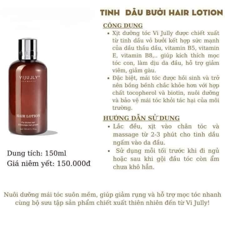 Giá sỉ xịt Tinh Dầu Bưởi Vijully Phiên Bản Mới 150ml