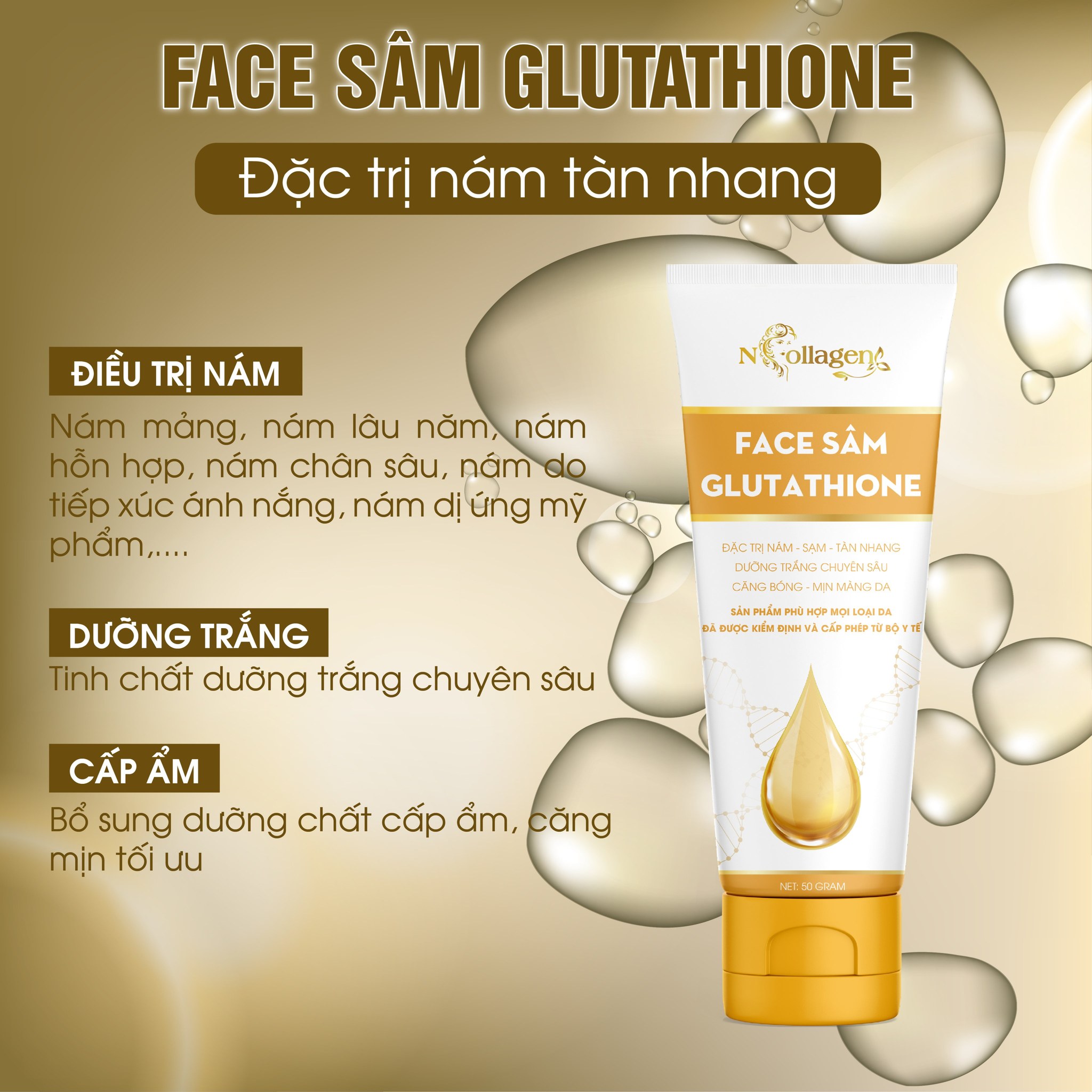 Kem Face Sâm Glutathione N Collagen - 8938526572430