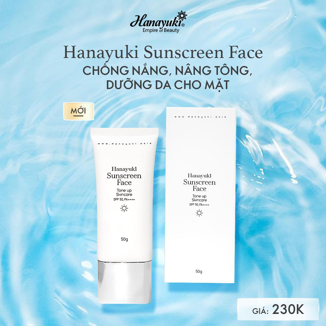 Kem Chống Nắng Nâng Tông Dành Cho Mặt Hanayuki Sunscreen Face Tone Up Skincare - 8936205370452