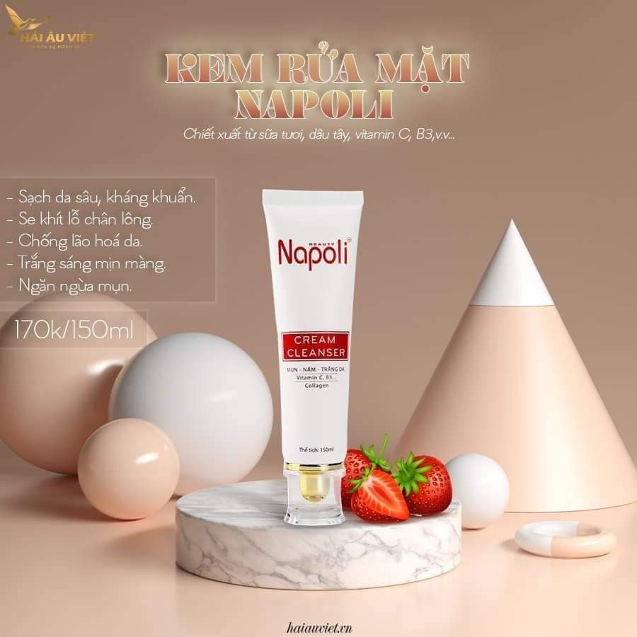 Sữa Rửa Mặt Napoli Cream Cleanser Hải Âu Việt Sữa Rửa Mặt Napoli Cream Cleanser Hải Âu Việt