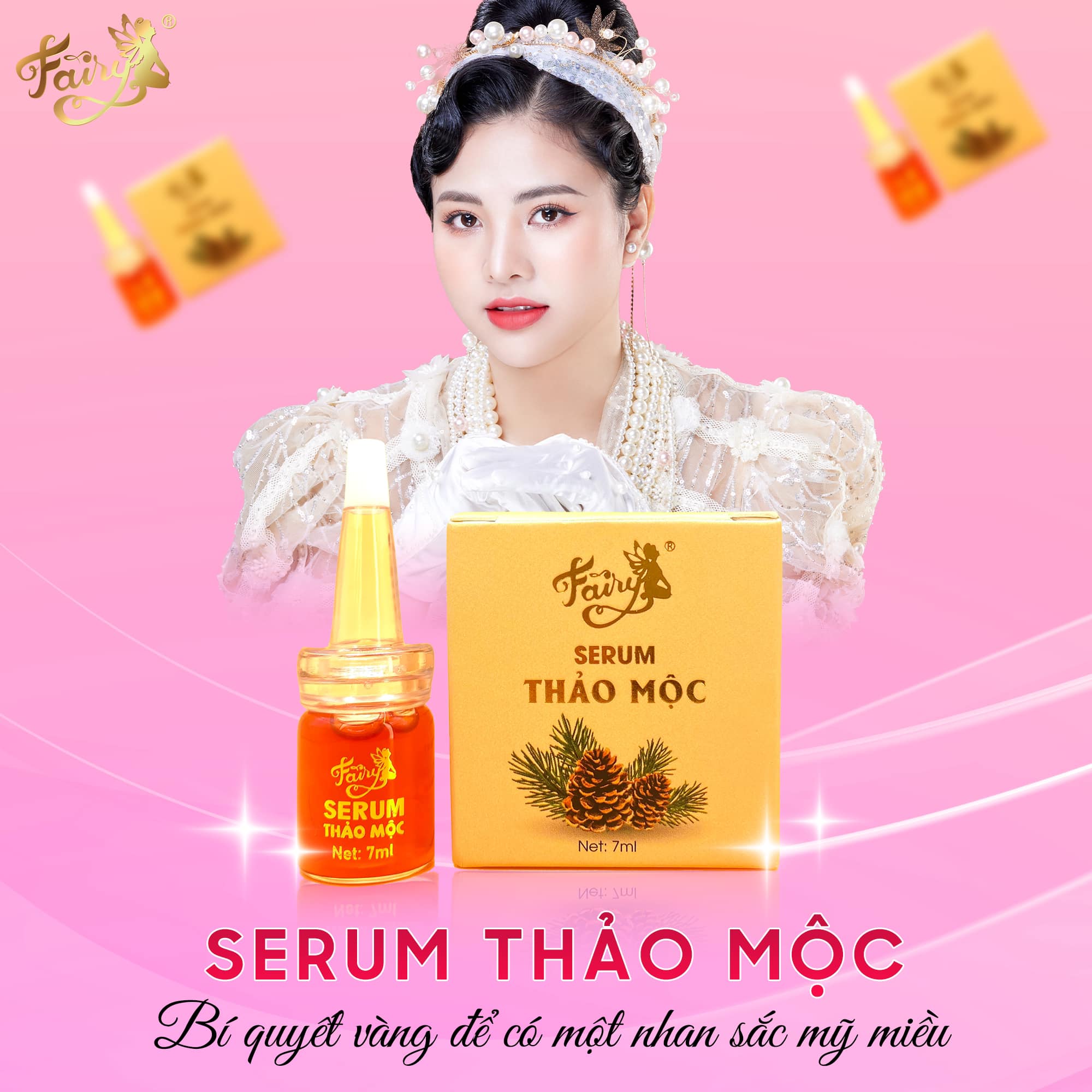 Serum Thảo Mộc Fairy Cosmetics Mini 7ml Dưỡng Trắng Căng Bóng Da Serum Thảo Mộc Fairy Cosmetics Mini 7ml Dưỡng Trắng Căng Bóng Da