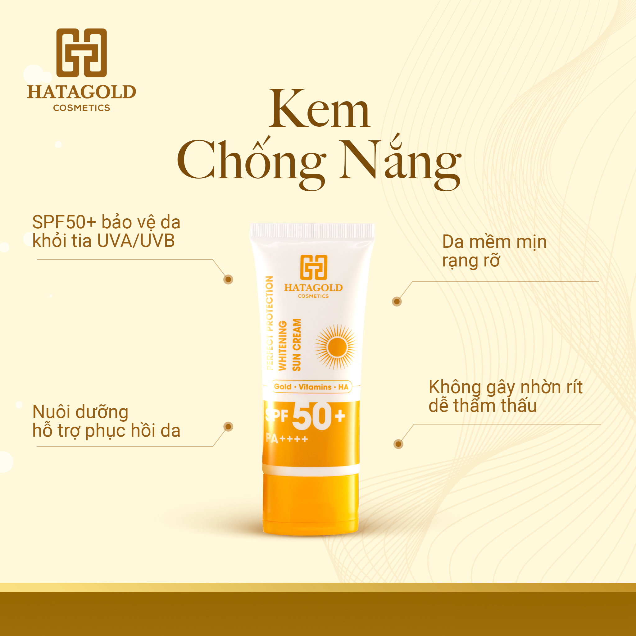 Kem Chống Nắng Cúc La Mã Hatagold Cosmetics Kem Chống Nắng Cúc La Mã Hatagold Cosmetics
