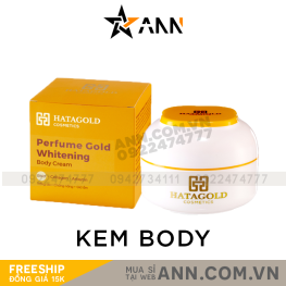 Kem Body Dưỡng Trắng Hatagold Cosmetics Perfume Gold Whiteing