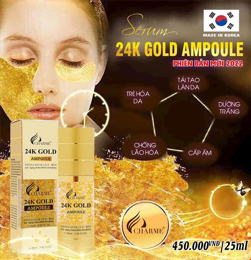 19225-serum-4d-24k-gold1-3.jpg Serum Dưỡng Trắng Da Hàn Quốc Charme 24k Gold Ampoule - 8809273480197