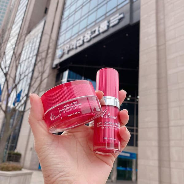 Nguồn sỉ kem Face Mụn Hàn Quốc Charme Anti Acne Whitening Cream Nguồn sỉ kem Face Mụn Hàn Quốc Charme Anti Acne Whitening Cream