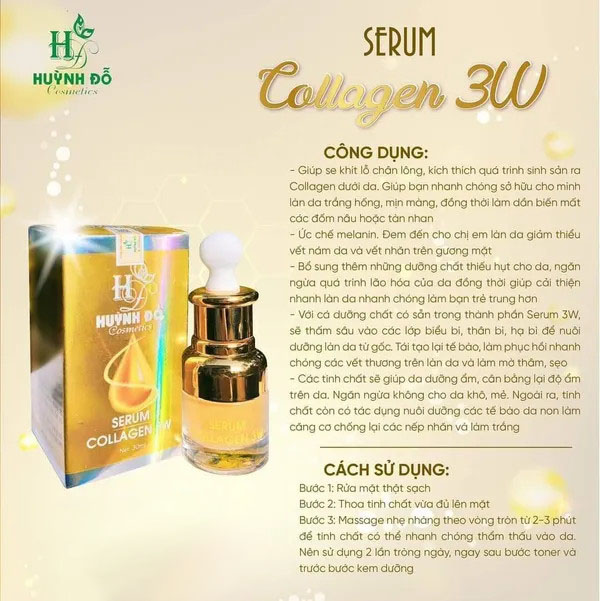 19477-z4341404281645-c43e90007d98990512fb83d627a0497d-7.jpg Serum Giảm Nám Collagen 3W Huỳnh Đỗ - 8938523197087