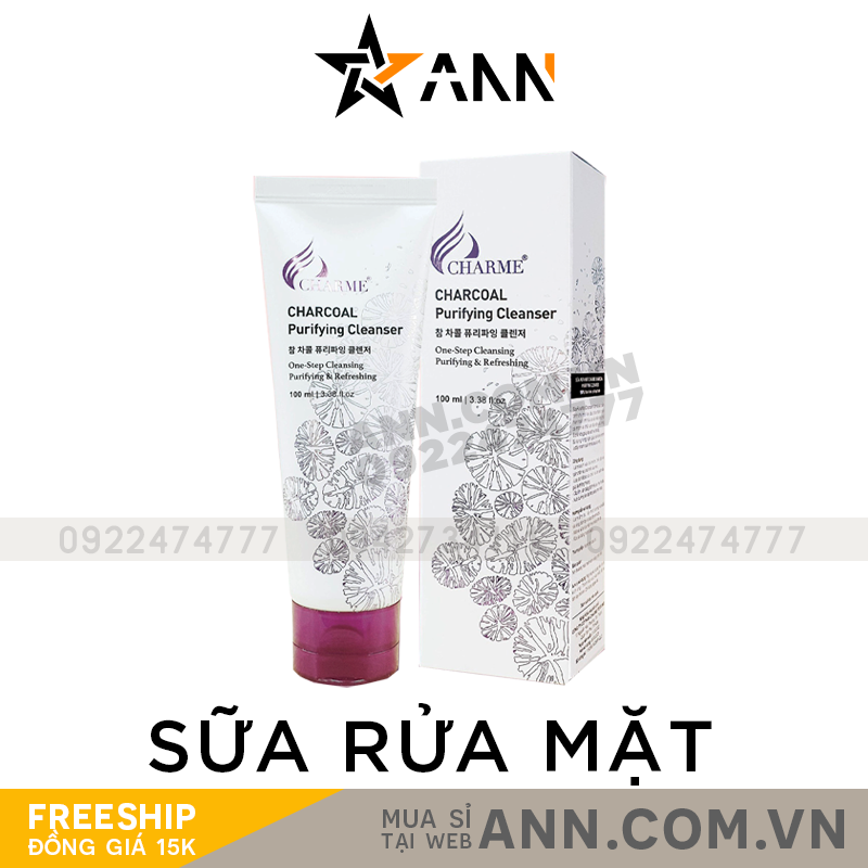 19502-88-1.png Sữa Rửa Mặt Than Hoạt Tính Charme Charcoal Purifying Cleanser - 8809085103123