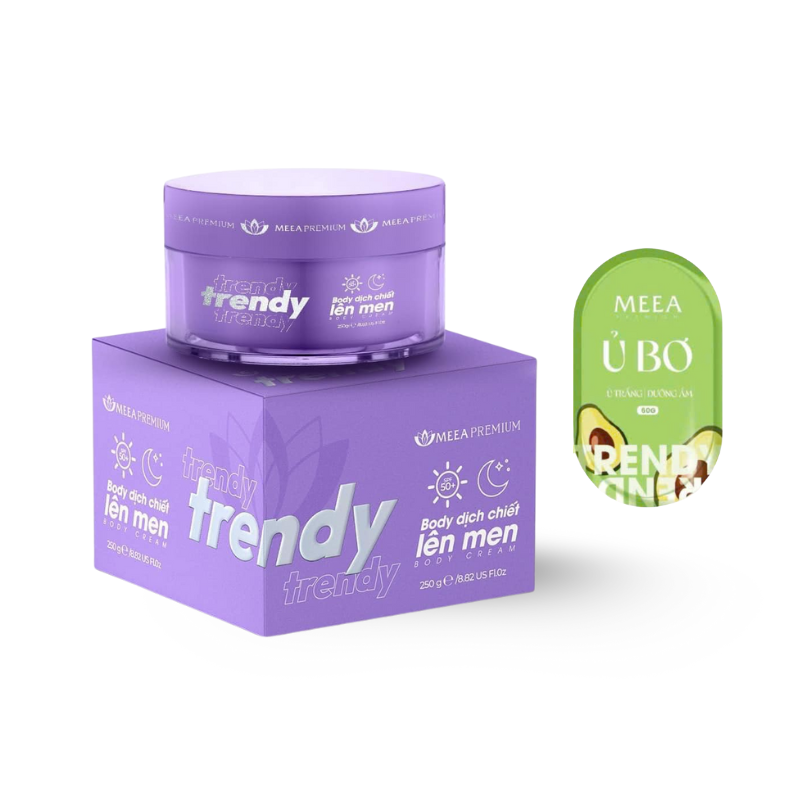 Kem Body Trendy Meea Origin Dịch Chiết Lên Men - Tặng 1 Gói Ủ Bơ Meea Kem Body Trendy Meea Origin Dịch Chiết Lên Men - Tặng 1 Gói Ủ Bơ Meea