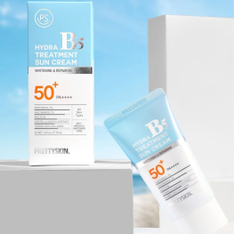 Kem Chống Nắng B5 PrettySkin 50ml Màu Xanh Ngọc - Hỗ Trợ Chống Nắng Dưỡng Sáng Cải Thiện Lão Hóa Da - 8809733215949
