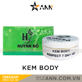 Kem Body Xanh Perfect 7 Day HD Huỳnh Đỗ Chính Hãng