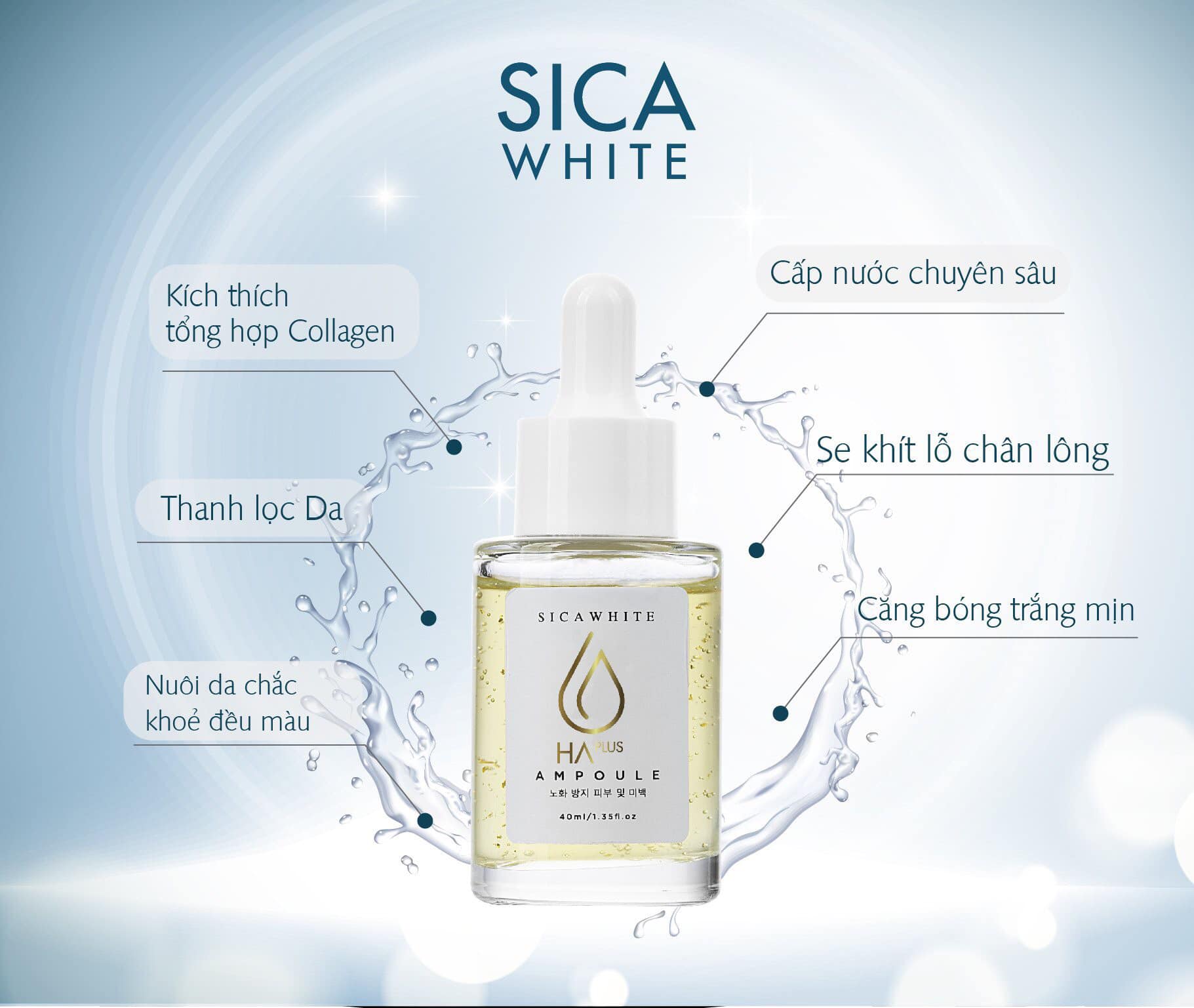 Serum Sica White Ampoule HA Plus