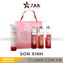 Son Xinh Mỹ Phẩm Đông Anh Chính Hãng Set 3 Cây 3 Màu Collagen X3