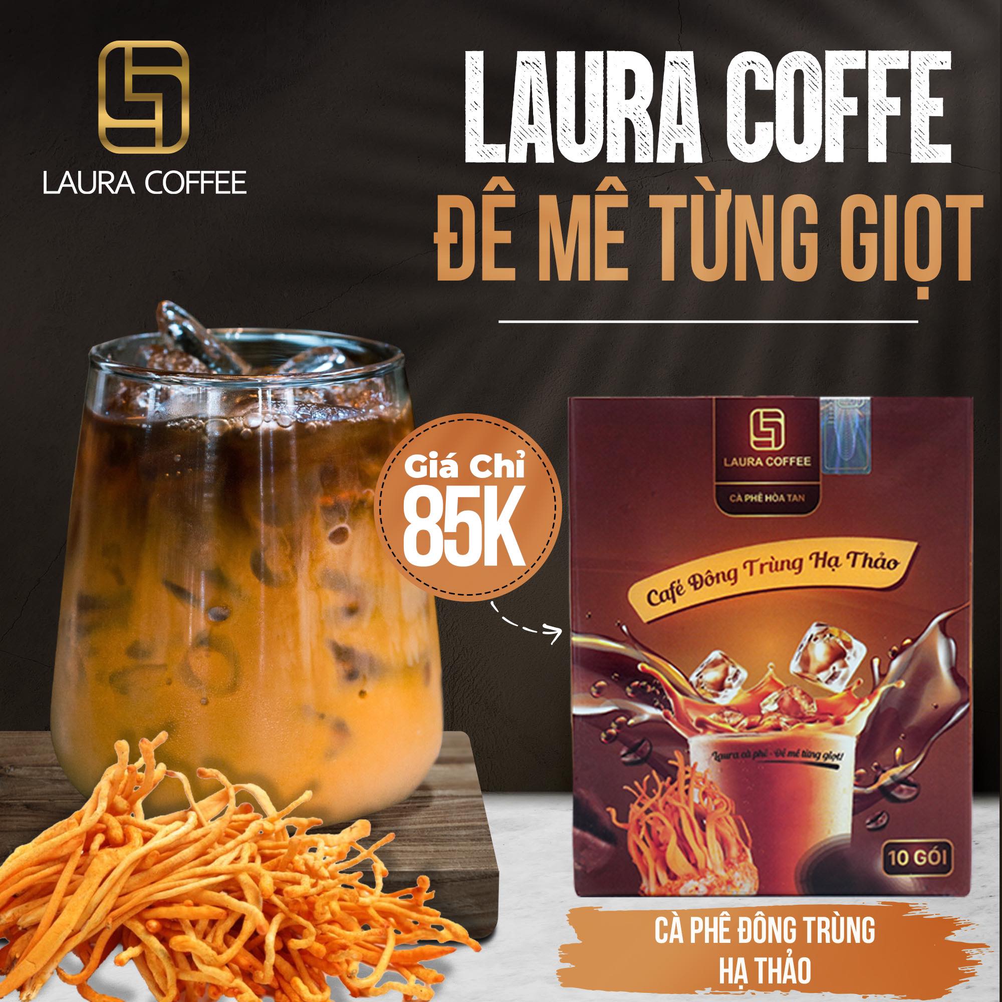Combo 5 Hộp Cà Phê Đông Trùng Hạ Thảo Laura Coffee Nhật Kim Anh