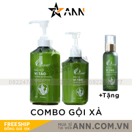 Combo Gội Xả Vi Tảo Charme Tặng Xịt Tóc - GOIXACHARME01