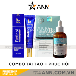 Combo Dưỡng Tái Tạo Retinol Và Serum Phục Hồi B5