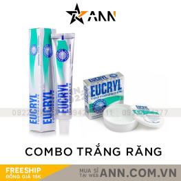Combo Làm Trắng Răng Eucryl Tooth Powder