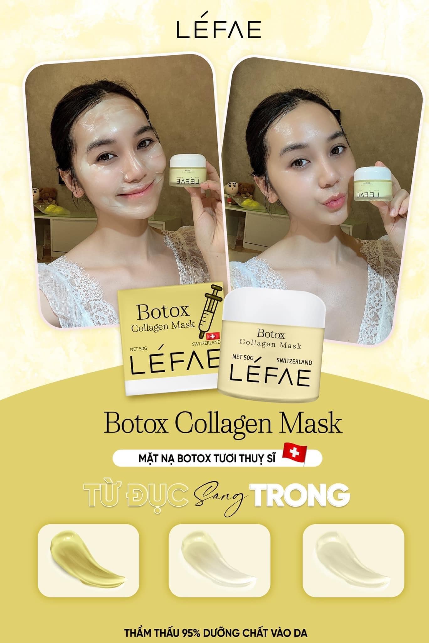 Mặt Nạ Botox Tươi Collagen Mask 50g
